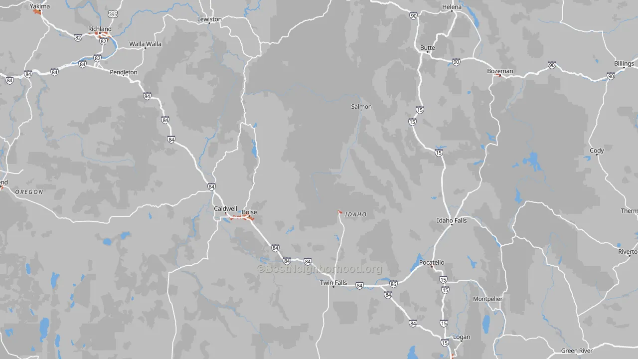 Transit Grade map of Idaho