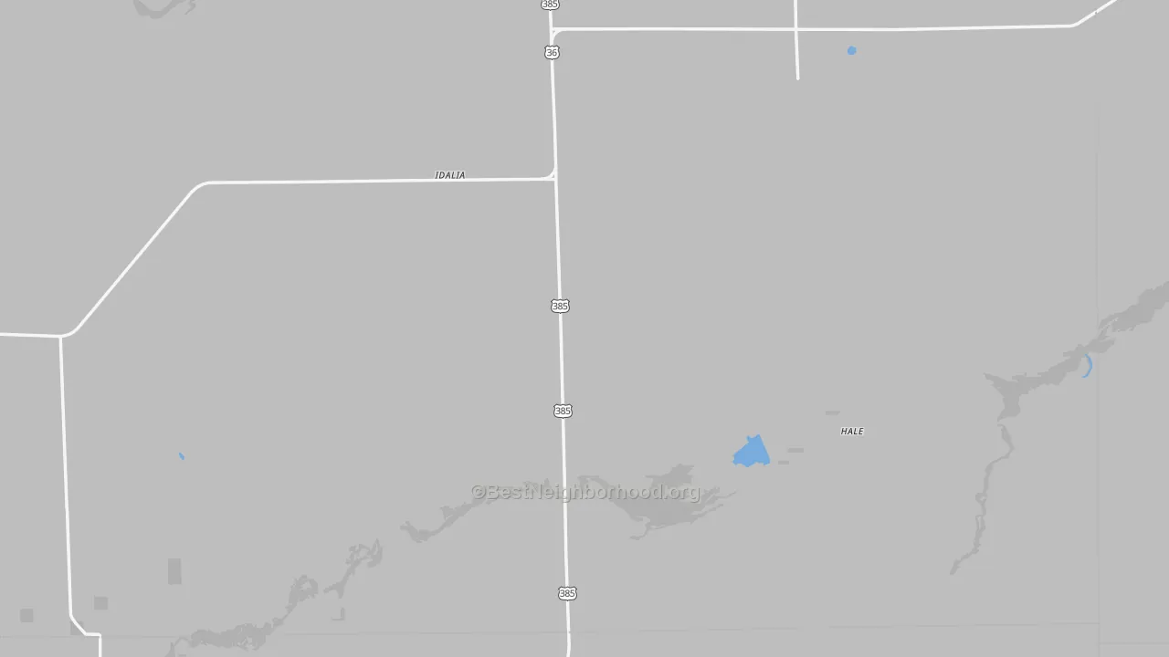 Transit Grade map of Idalia, CO