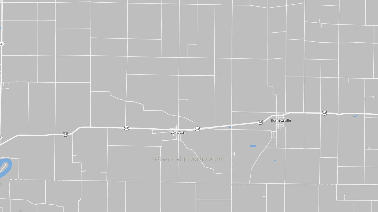 Transit Grade map of Idaville, IN