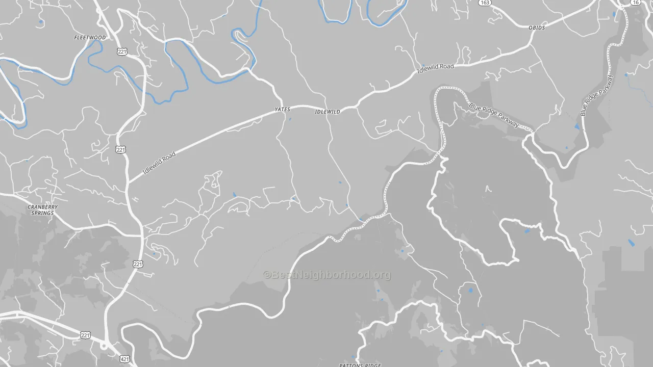 Transit Grade map of Idlewild, NC
