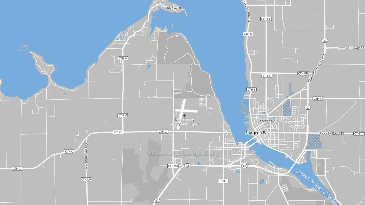 Transit Grade map of Idlewild, WI