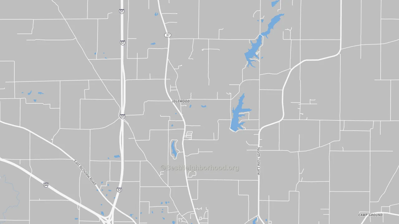 Transit Grade map of Idlewood, IL