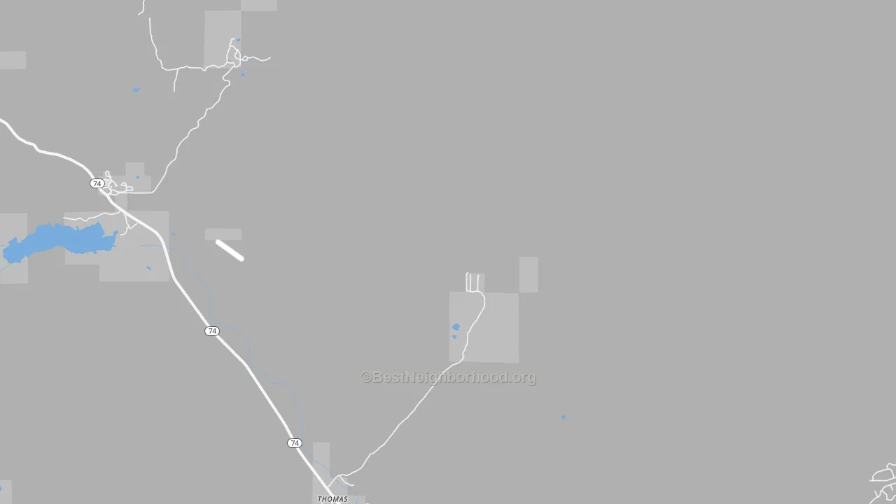 Transit Grade map of Idyllwild, CA