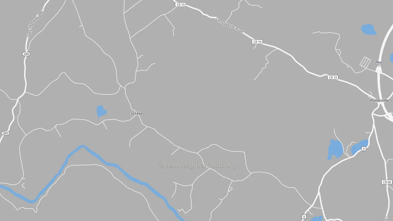 Transit Grade map of Igerna, NY