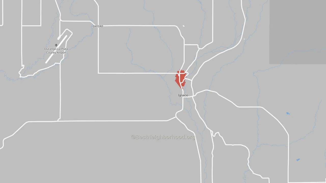 Transit Grade map of Ignacio, CO