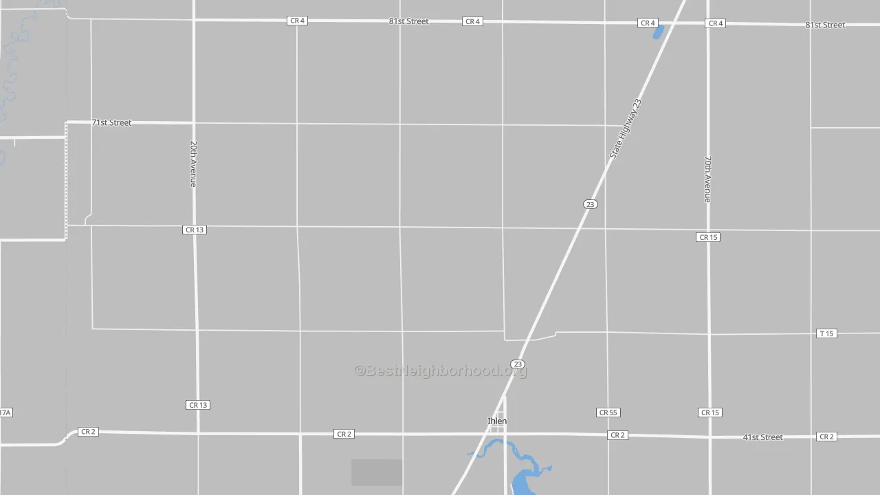 Transit Grade map of Ihlen, MN