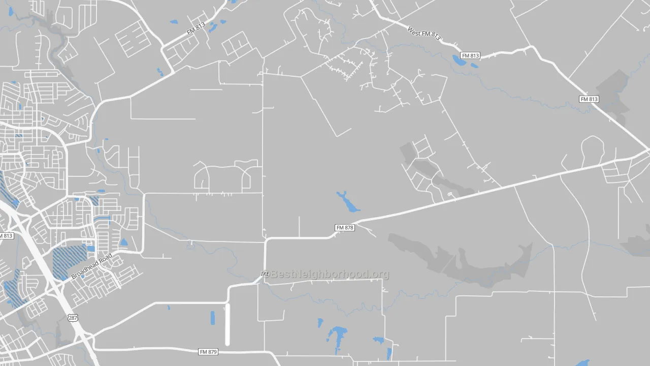 Transit Grade map of Ike, TX
