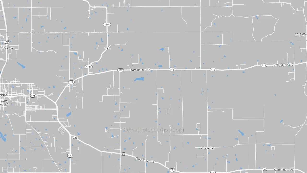 Transit Grade map of Ikes, LA