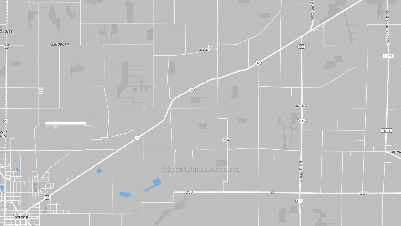 Transit Grade map of Iler, OH
