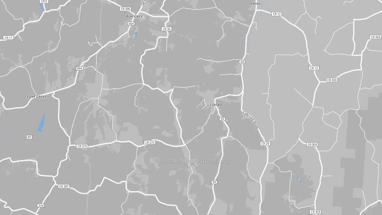 Transit Grade map of Ilesboro, OH