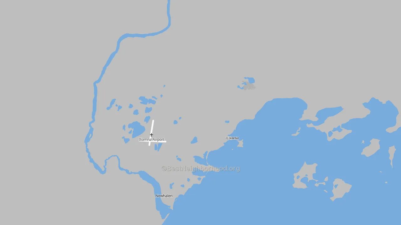 Transit Grade map of Iliamna, AK