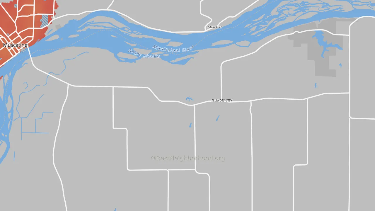 Transit Grade map of Illinois City, IL