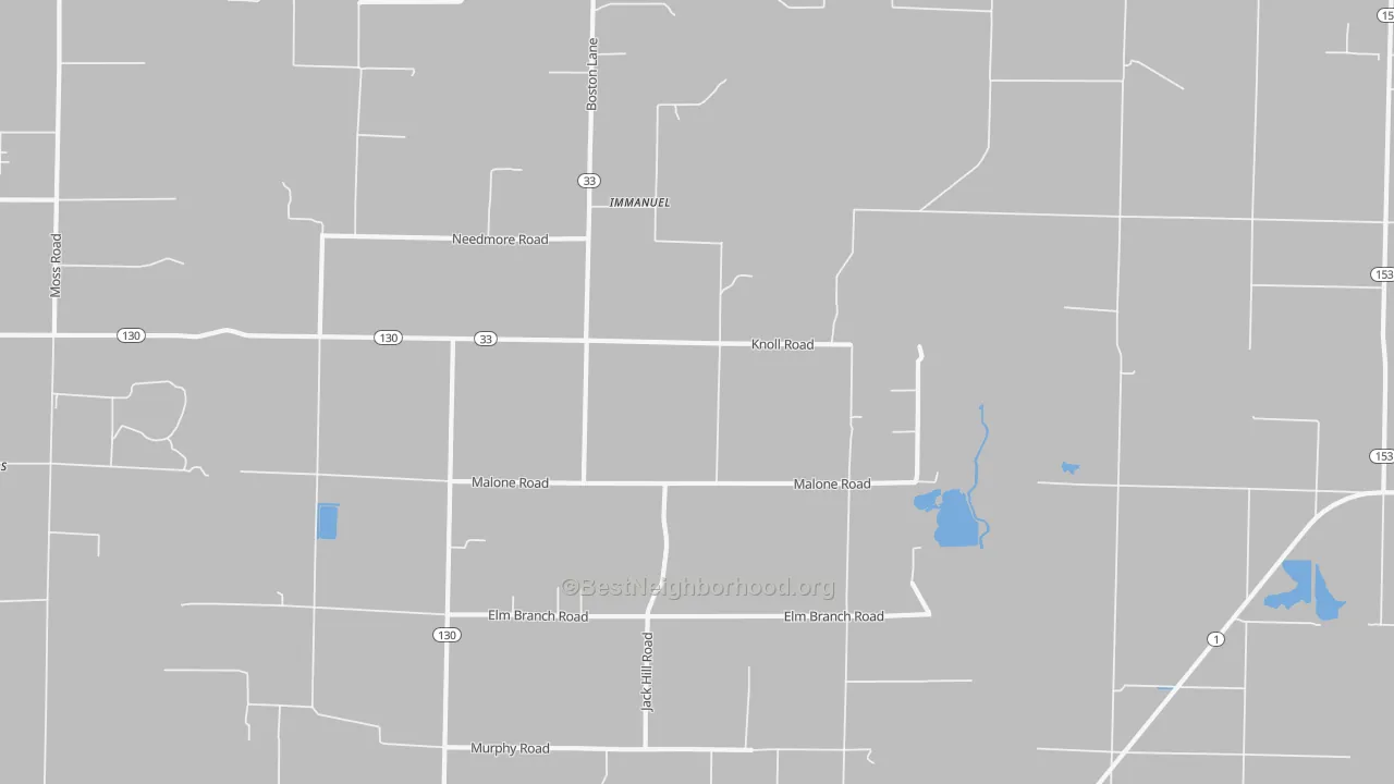Transit Grade map of Immanuel, AR
