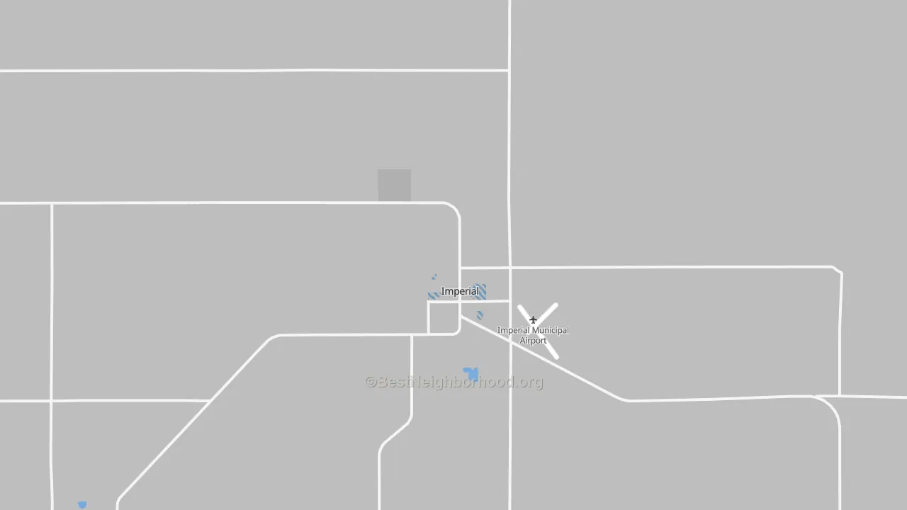Transit Grade map of Imperial, NE