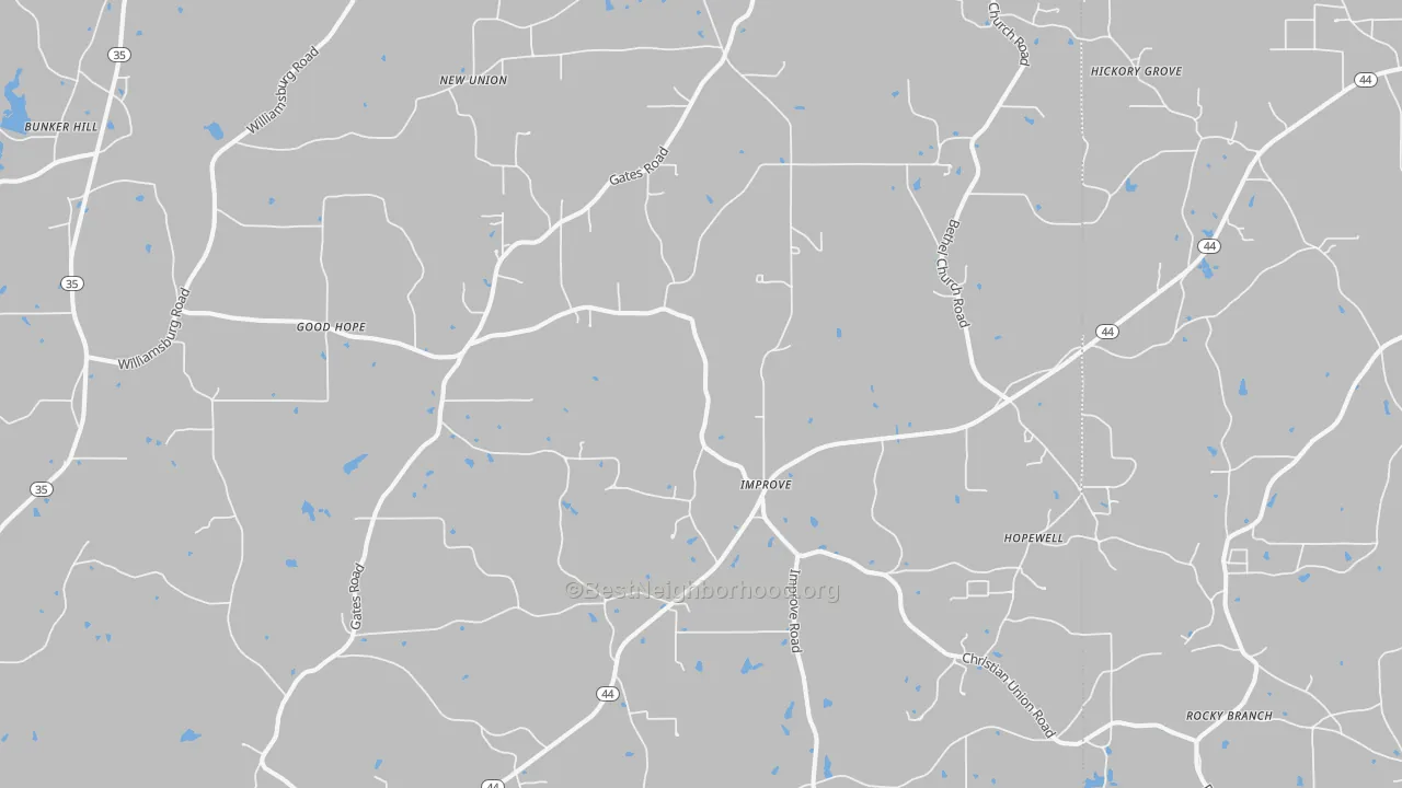 Transit Grade map of Improve, MS