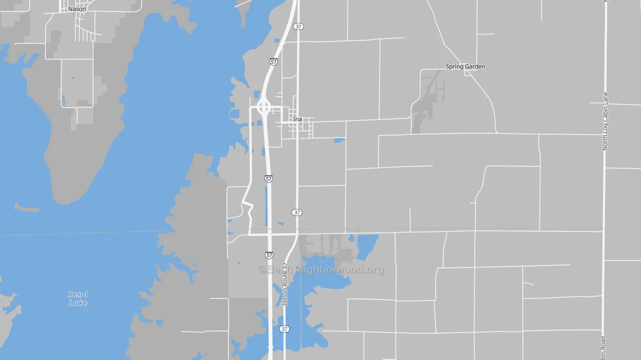 Transit Grade map of Ina, IL