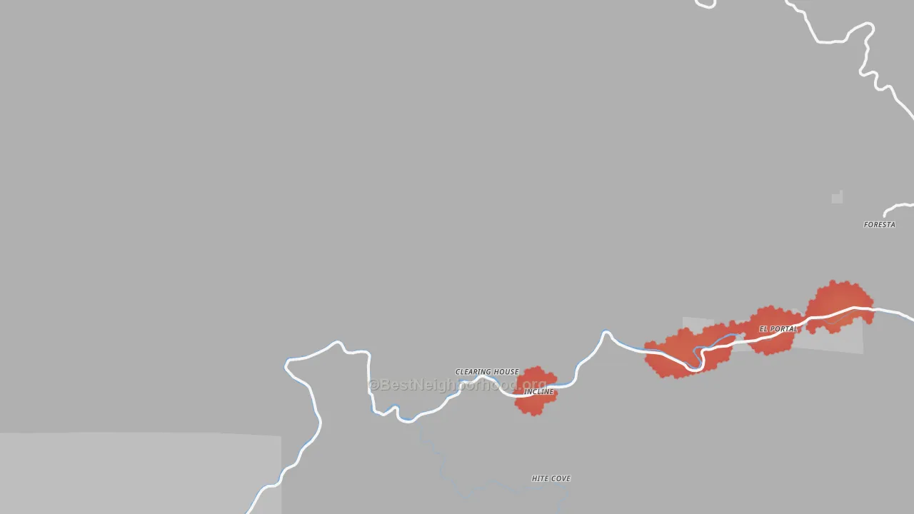 Transit Grade map of Incline, CA