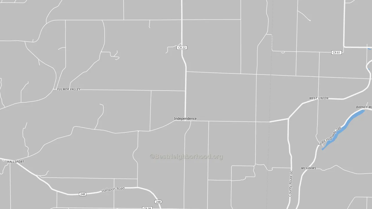 Transit Grade map of Independence, NY