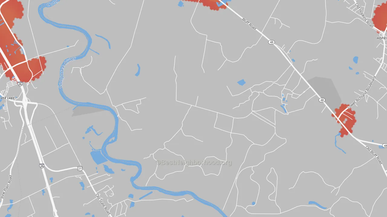 Transit Grade map of Independents, SC