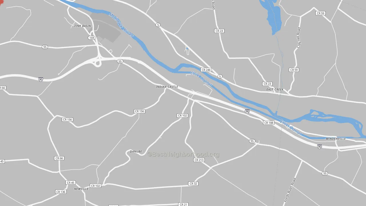 Transit Grade map of Indian Castle, NY