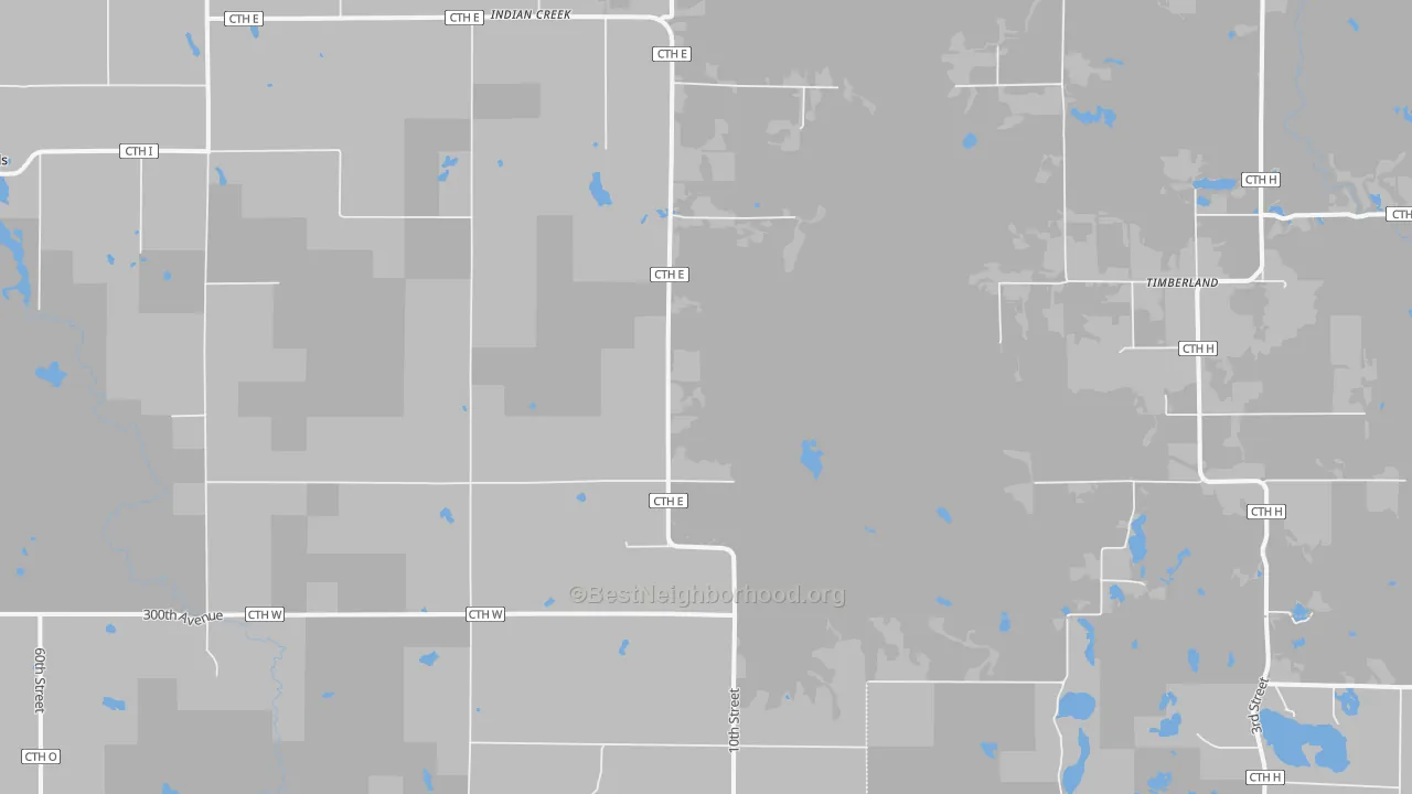 Transit Grade map of Indian Creek, WI
