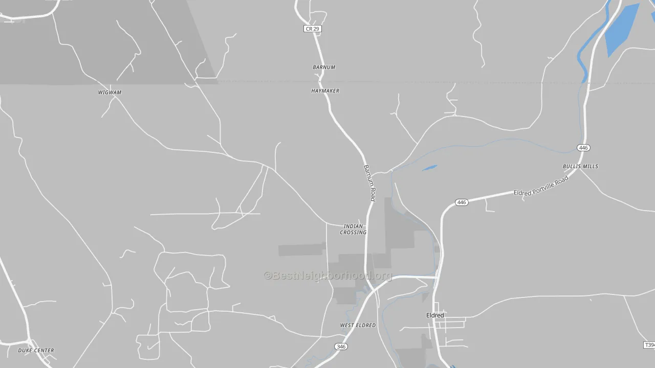 Transit Grade map of Indian Crossing, PA