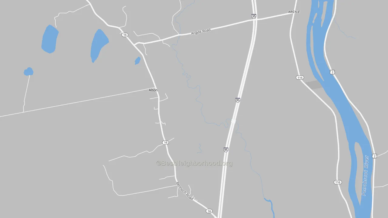 Transit Grade map of Indian Island Penobscot Indian Reservation, ME