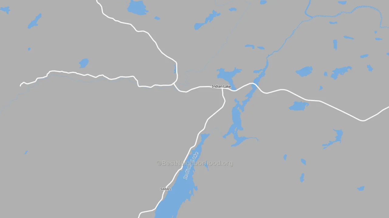 Transit Grade map of Indian Lake, NY
