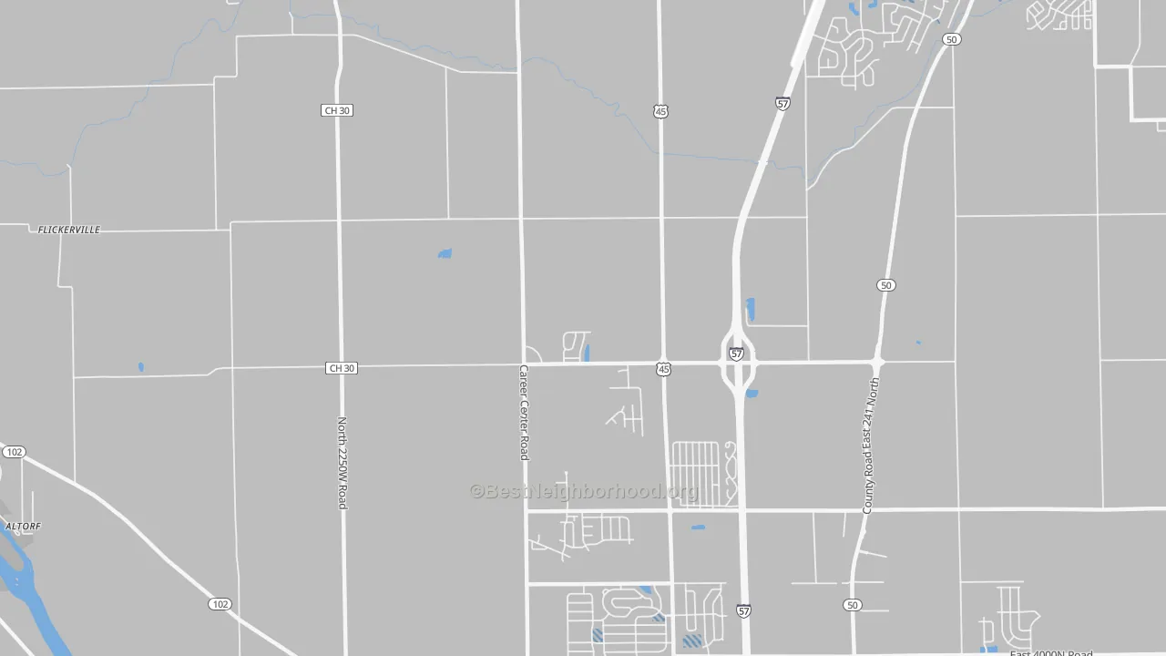 Transit Grade map of Indian Oaks, IL