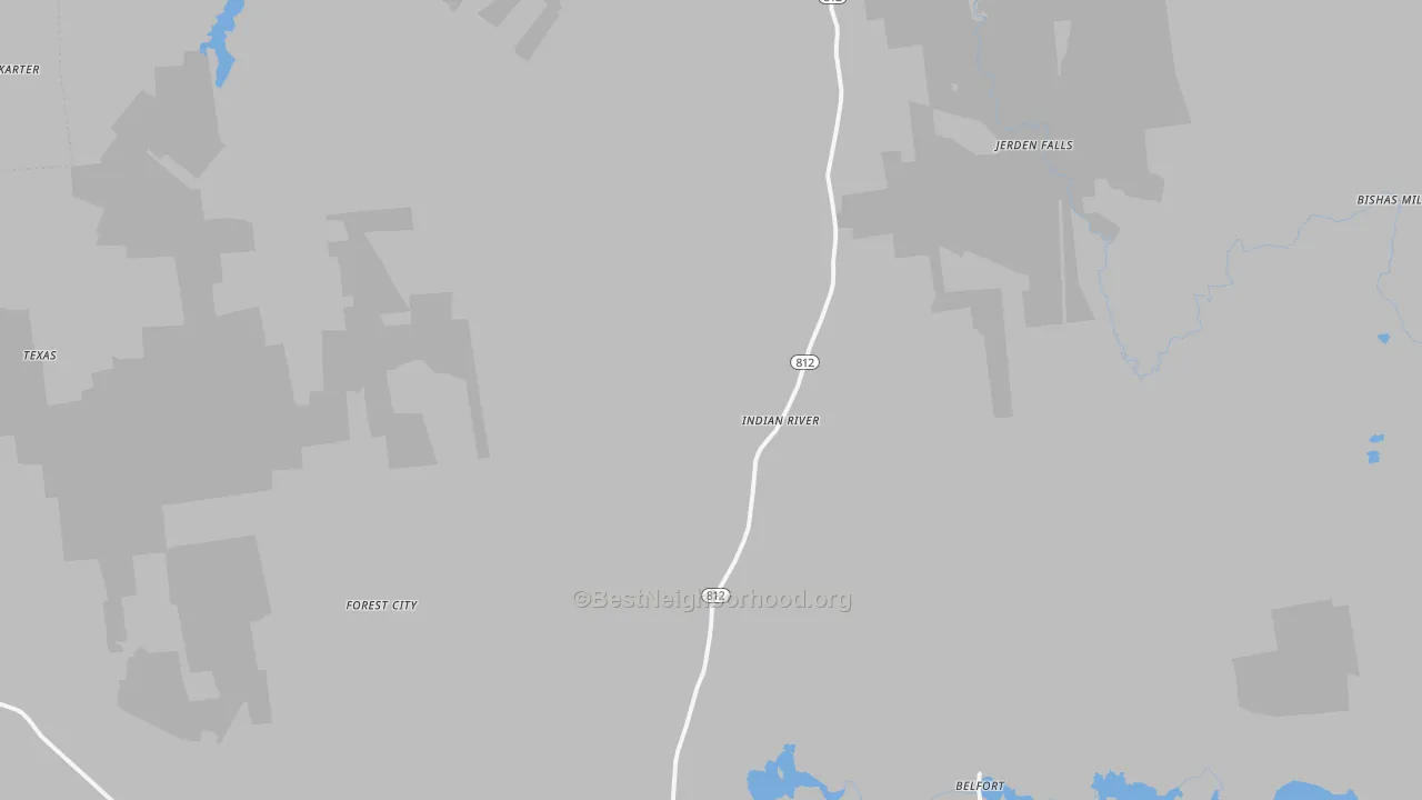 Transit Grade map of Indian River, NY