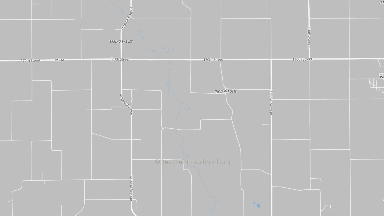 Transit Grade map of Indianapolis, IA