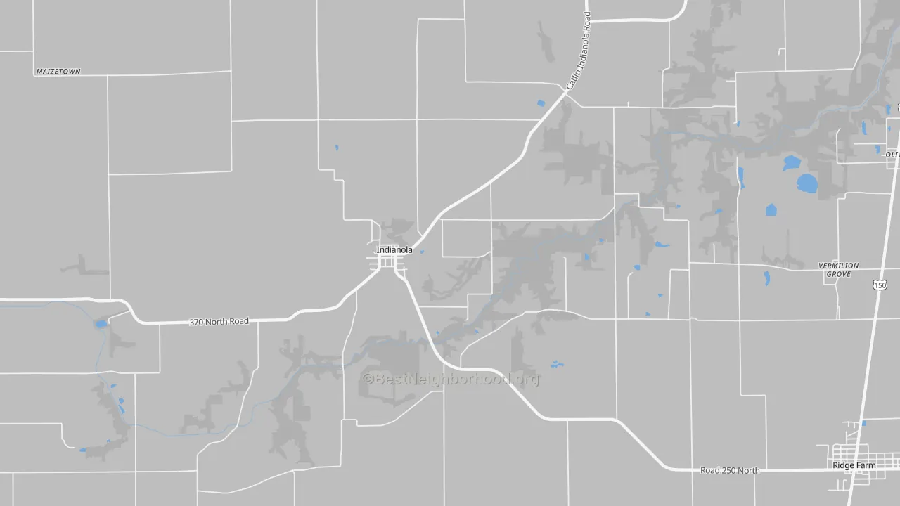Transit Grade map of Indianola, IL