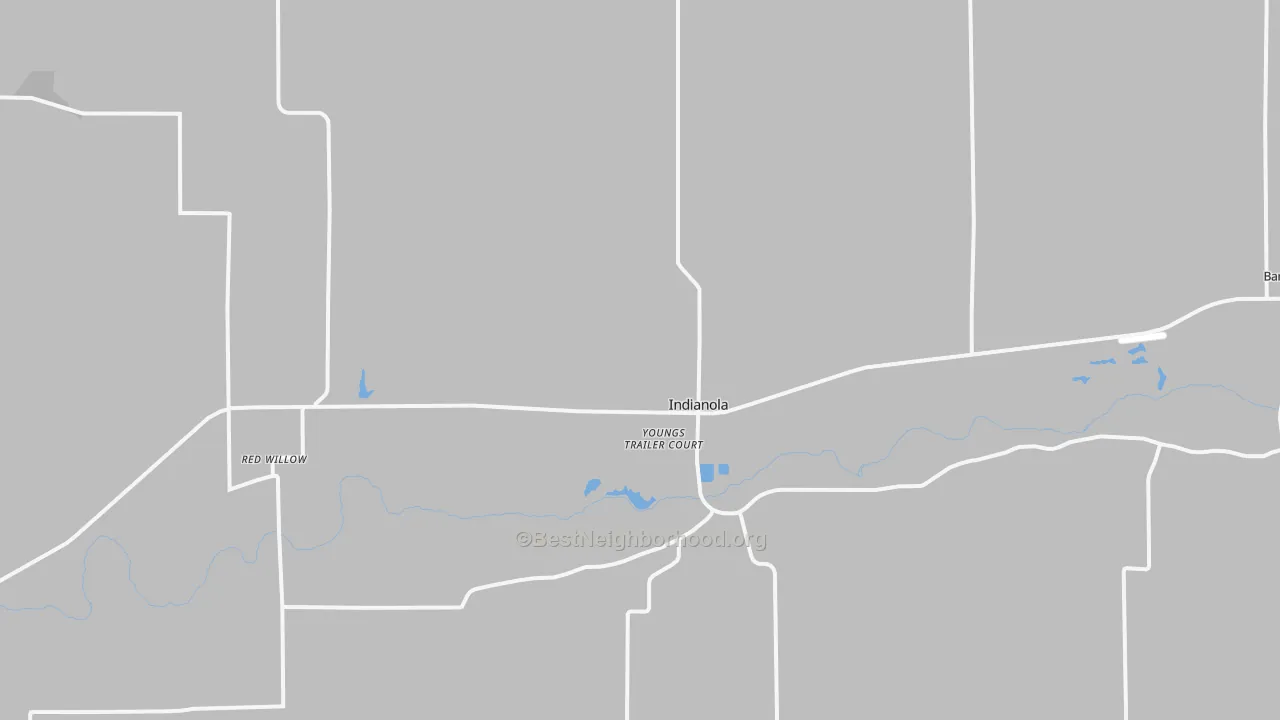 Transit Grade map of Indianola, NE