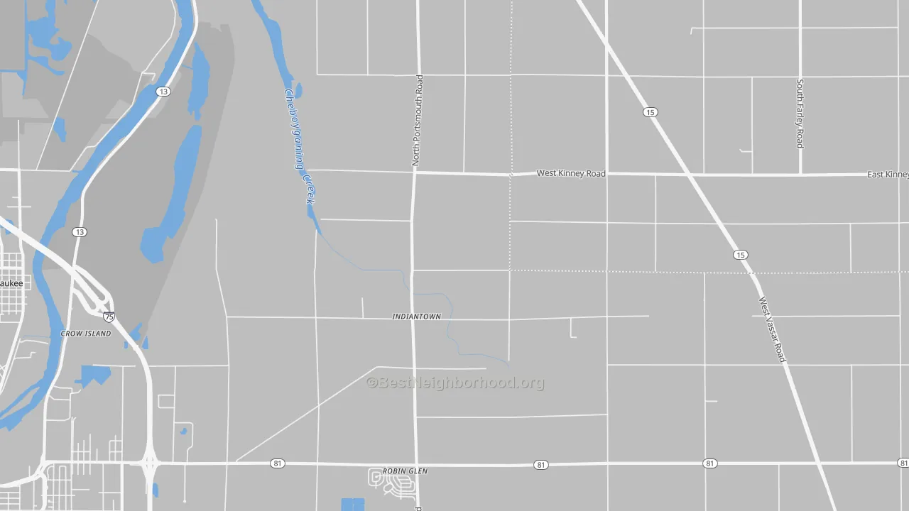 Transit Grade map of Indiantown, MI
