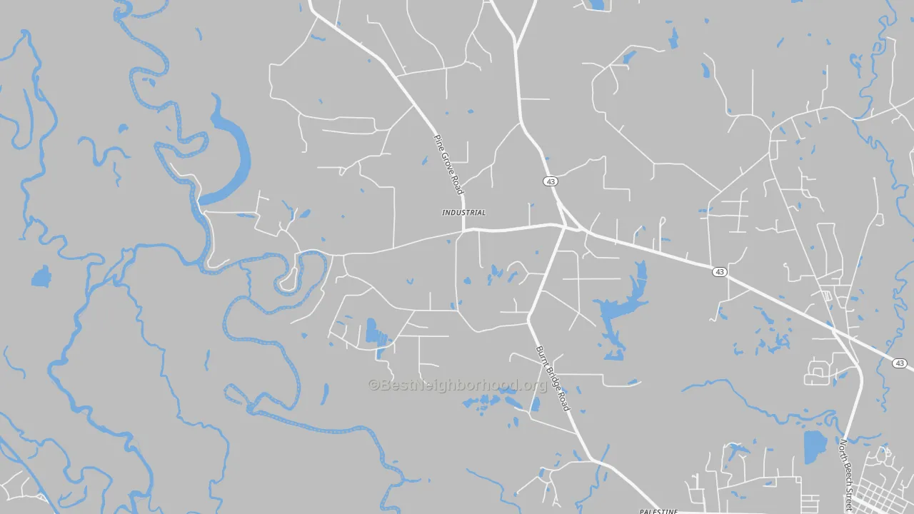 Transit Grade map of Industrial, MS