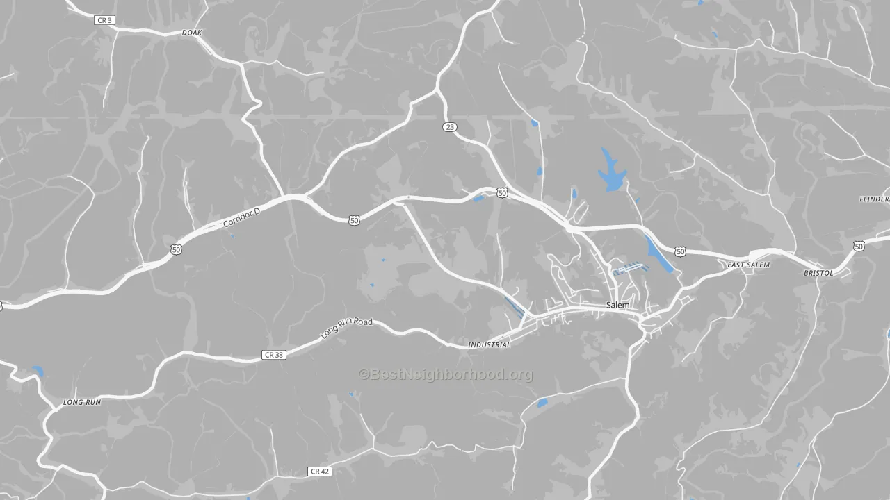 Transit Grade map of Industrial, WV