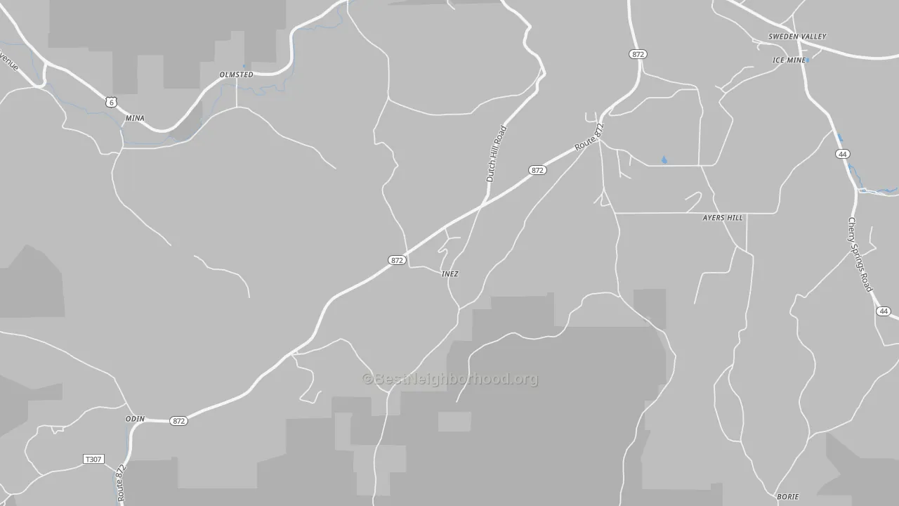 Transit Grade map of Inez, PA