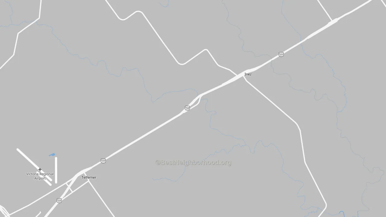 Transit Grade map of Inez, TX