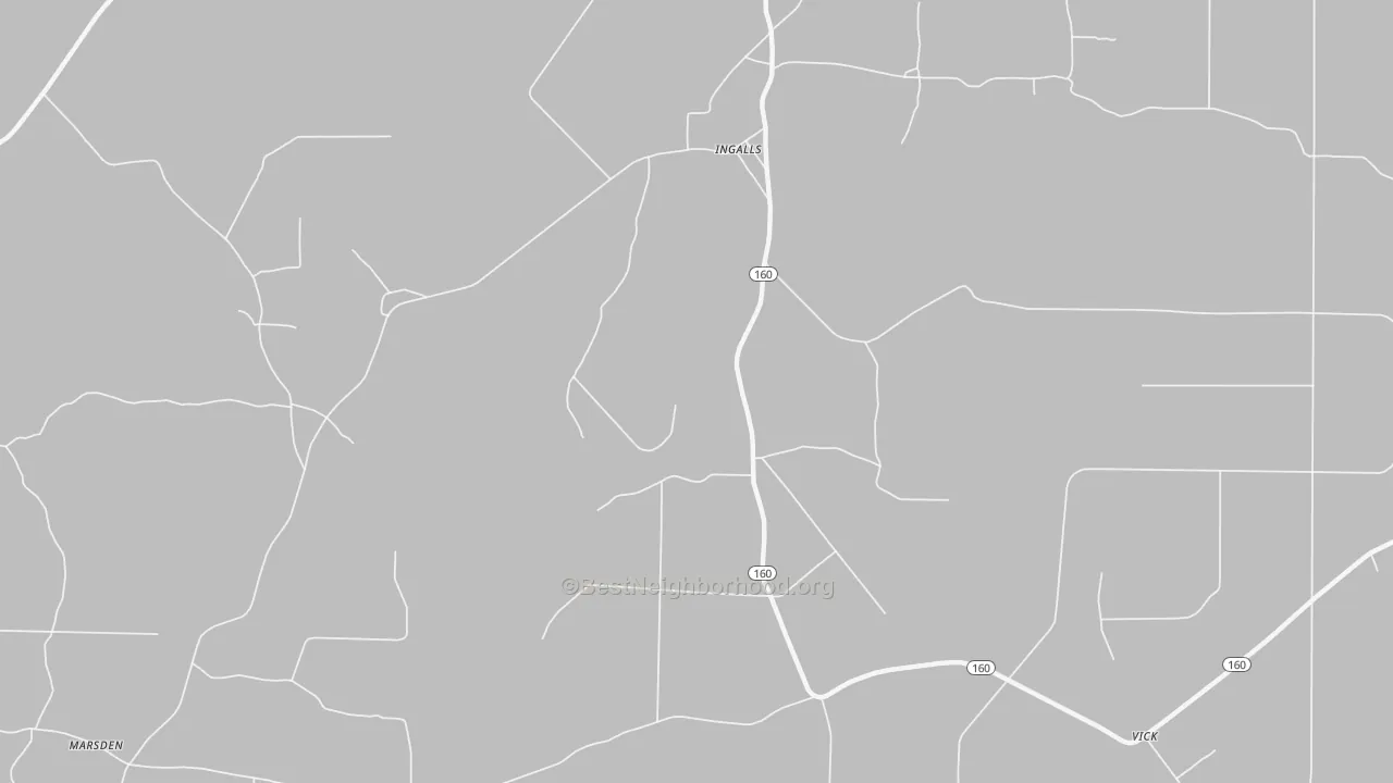 Transit Grade map of Ingalls, AR