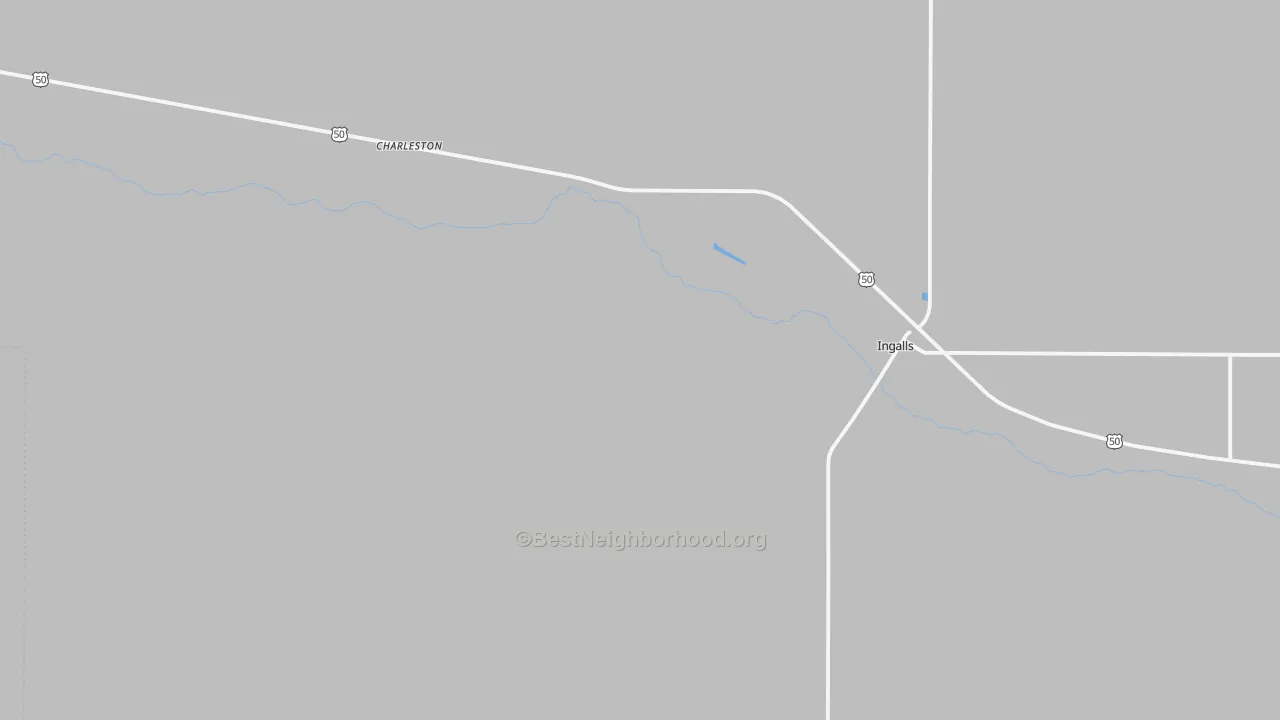 Transit Grade map of Ingalls, KS
