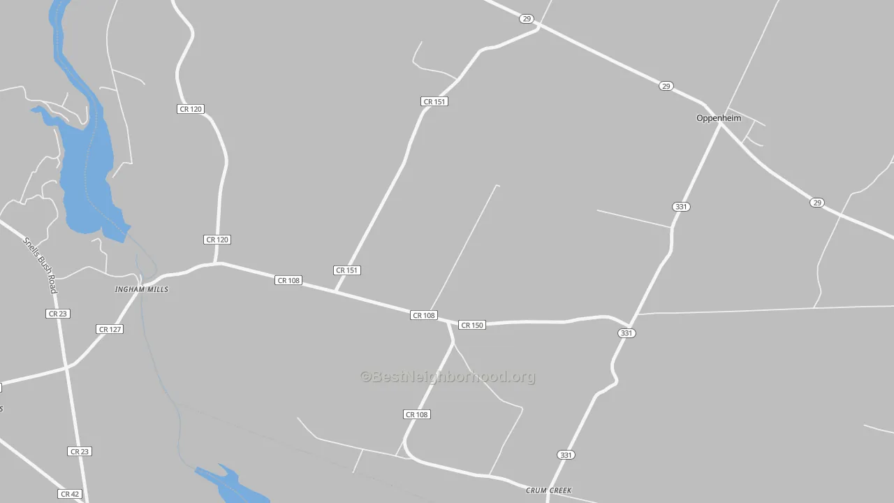 Transit Grade map of Ingham Mills, NY