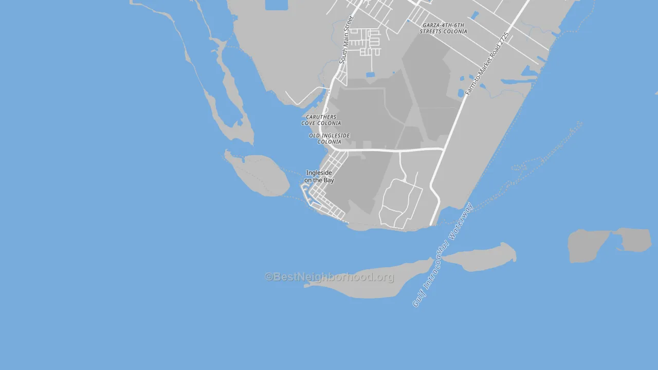Transit Grade map of Ingleside on the Bay, TX