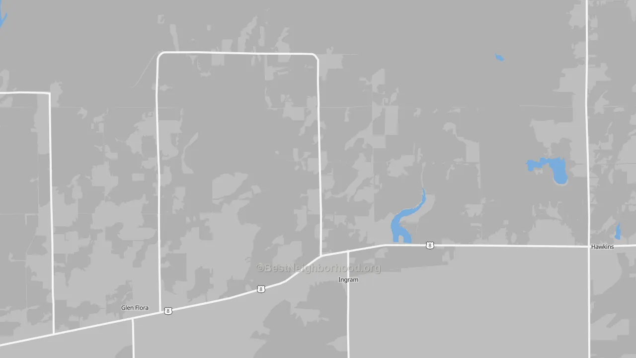 Transit Grade map of Ingram, WI