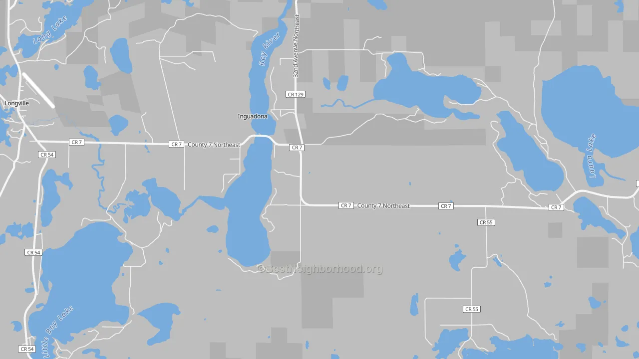 Transit Grade map of Inguadona, MN