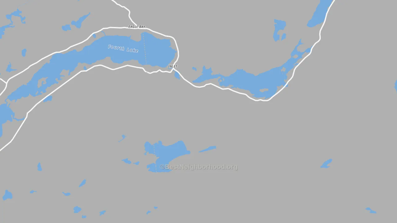Transit Grade map of Inlet, NY