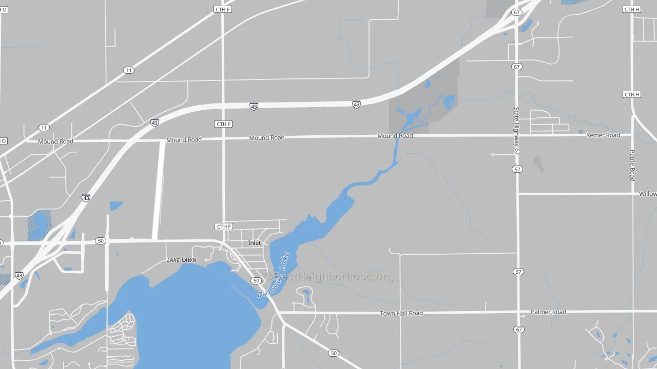 Transit Grade map of Inlet, WI