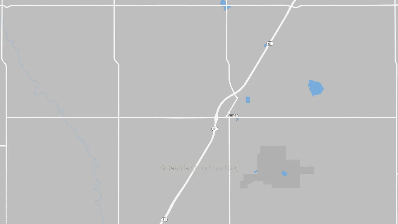 Transit Grade map of Inman, KS