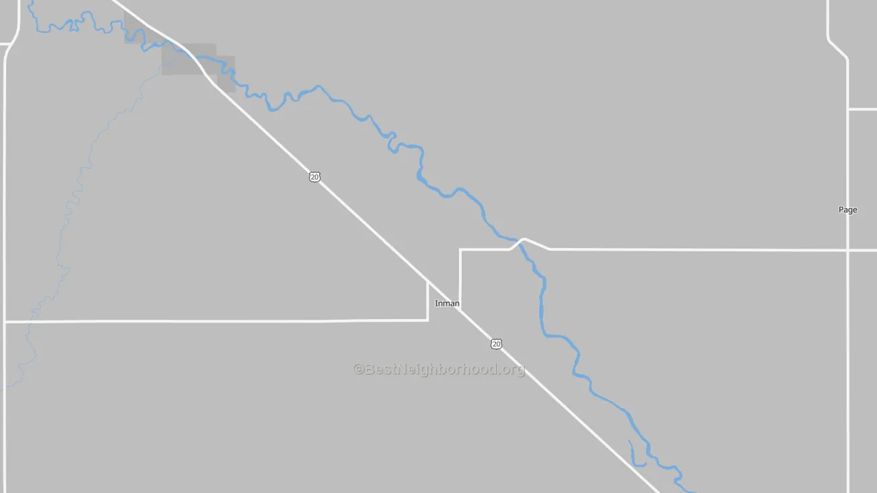 Transit Grade map of Inman, NE