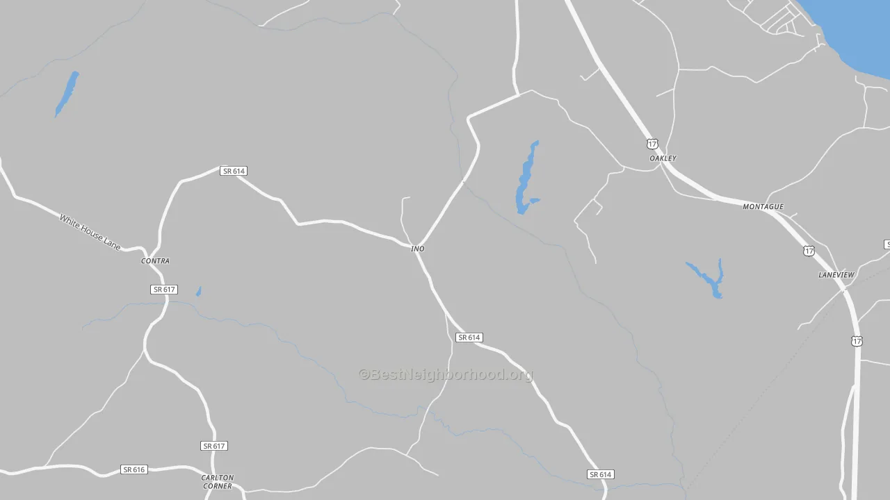 Transit Grade map of Ino, VA