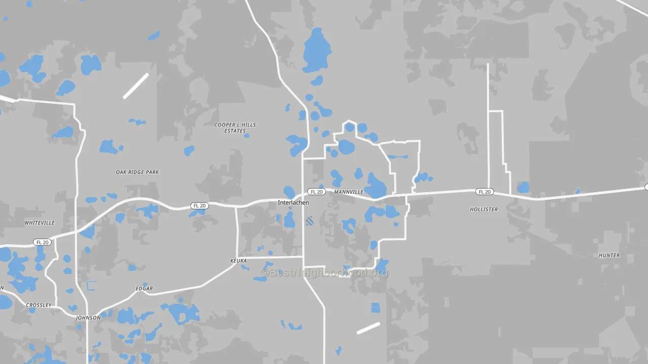 Transit Grade map of Interlachen, FL